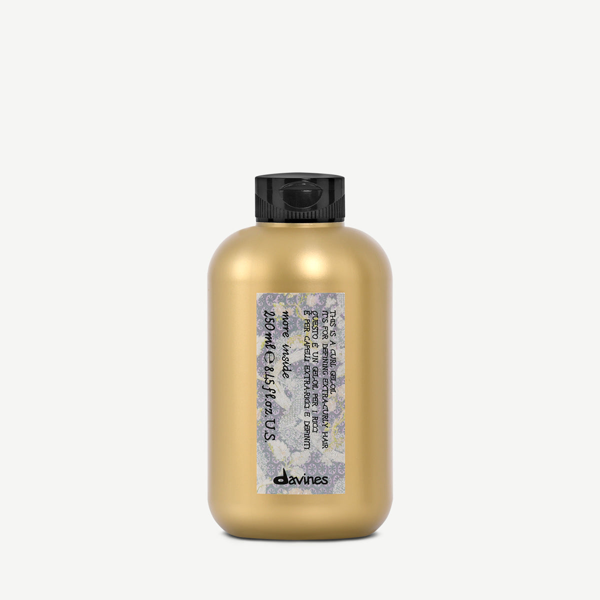 Davines HK 油感捲髮啫喱 - 變革性油感啫喱,打造線條輪廓分明的水潤捲髮。非常適合捲曲到極度捲曲的頭髮。